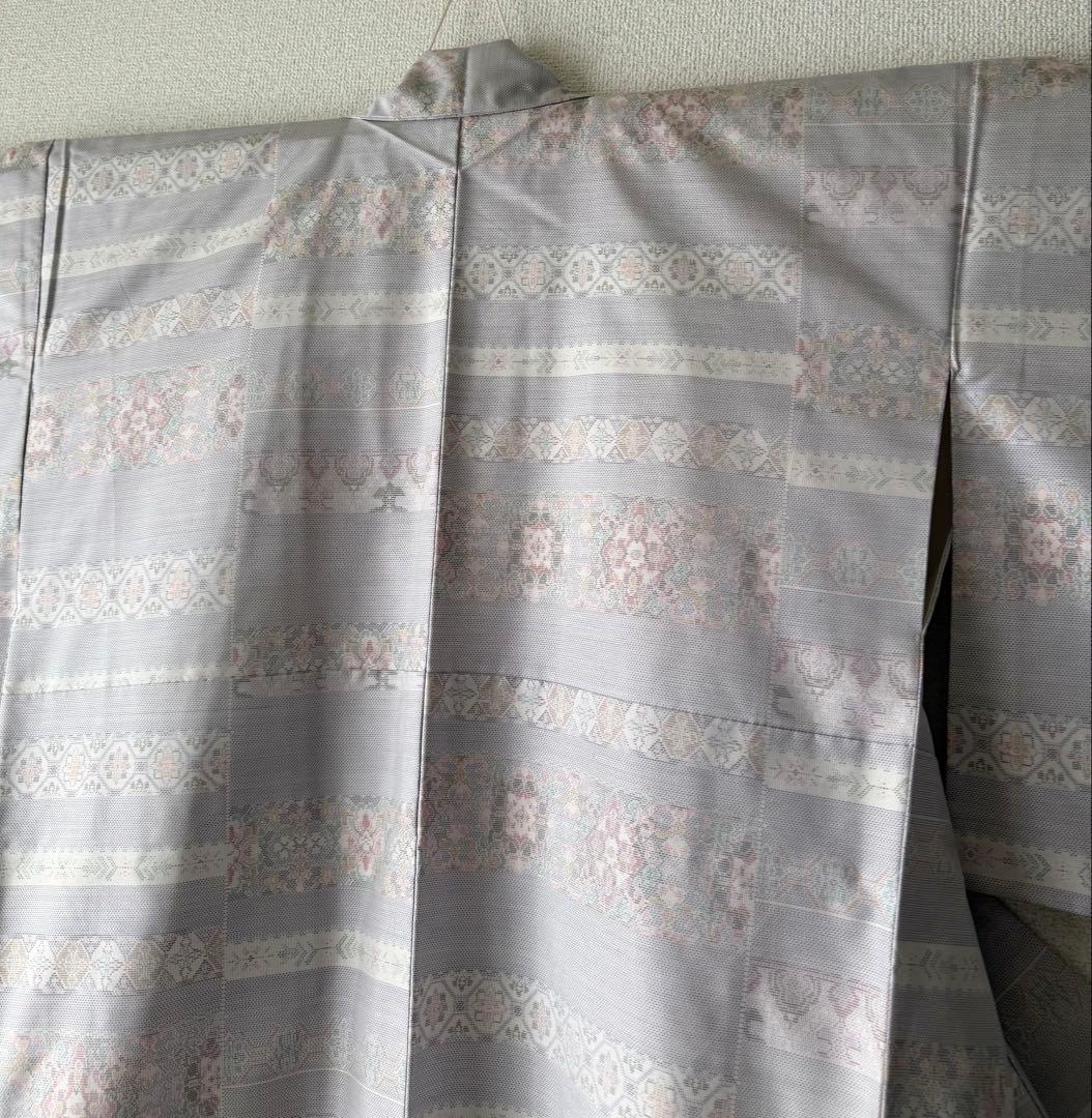美品！白大島紬 袷 着物 身丈162cm - メルカリ