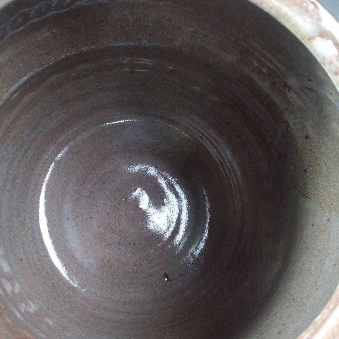 イ34 水指 『唐津焼 七代 江口宗山 作』『共箱』茶道具