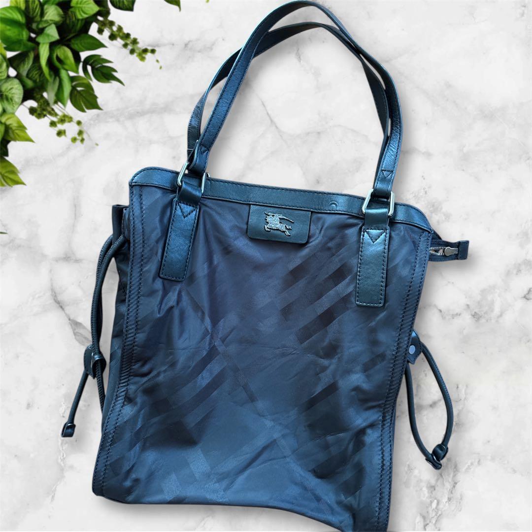 最終お値下げ☆未使用品☆バーバリーブラックレーベルトートバッグ　A4サイズ