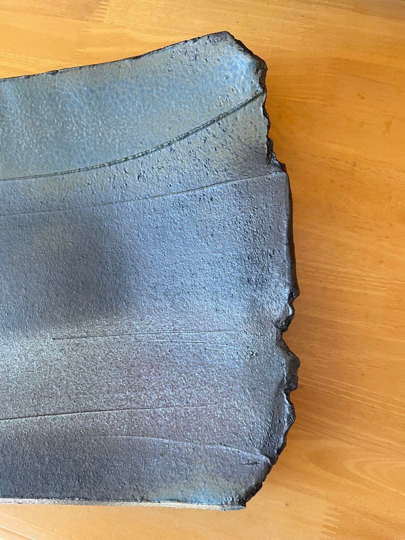 加藤清之 青灰釉 皿