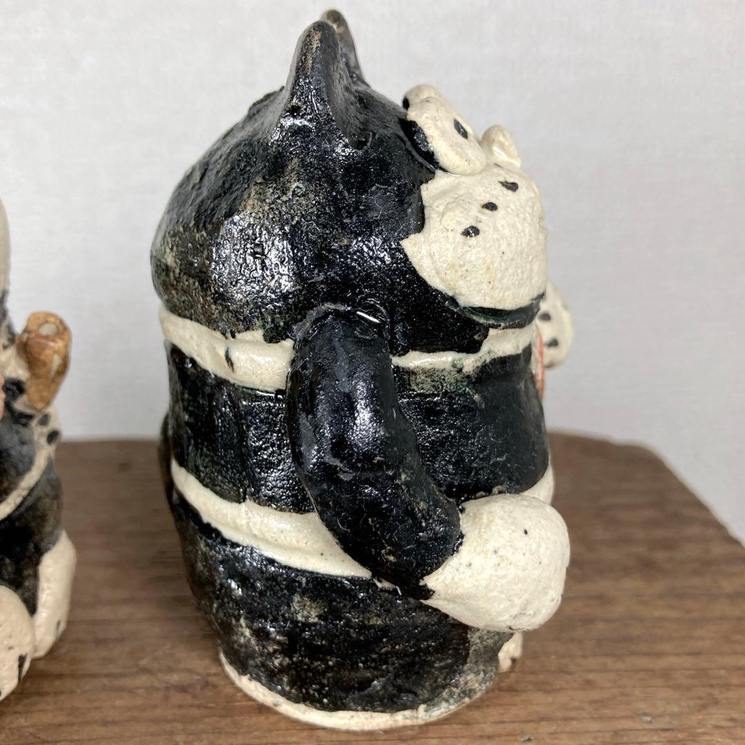 3セット のらくろ 置物 水滴 陶芸 陶器 焼き物 レトロ アンティーク アニメ