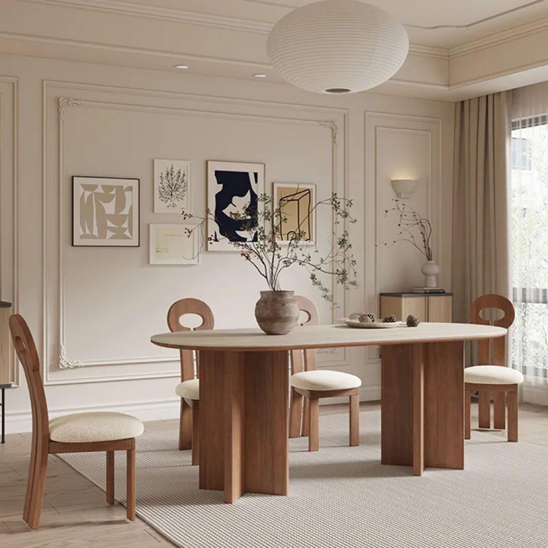 CAGUUU トラバーチンダイニングテーブル