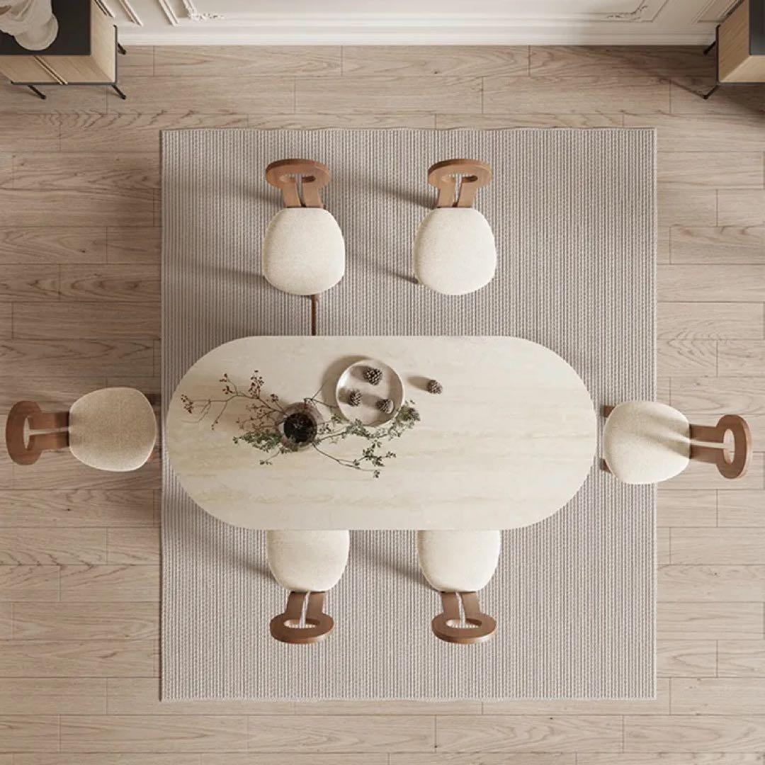 CAGUUU トラバーチンダイニングテーブル