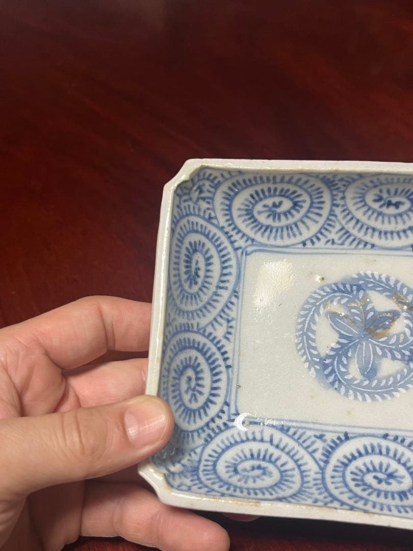 切込　長皿　蛸唐草　古伊万里　民藝　民芸　くらわんか　会津本郷　波佐見