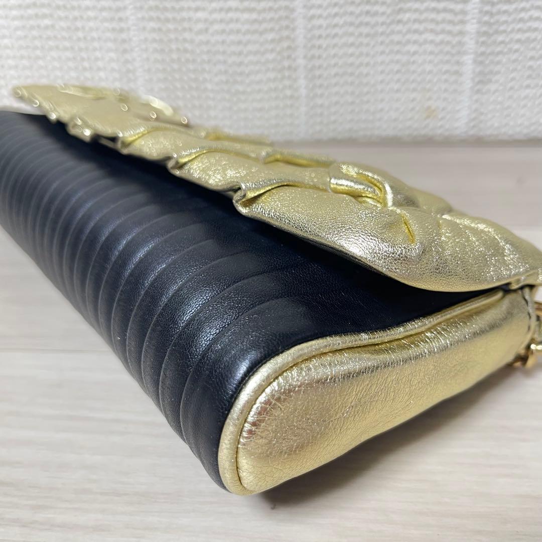 ☆訳あり☆ ドルチェ&ガッバーナ チェーン ショルダー パーティー バッグ