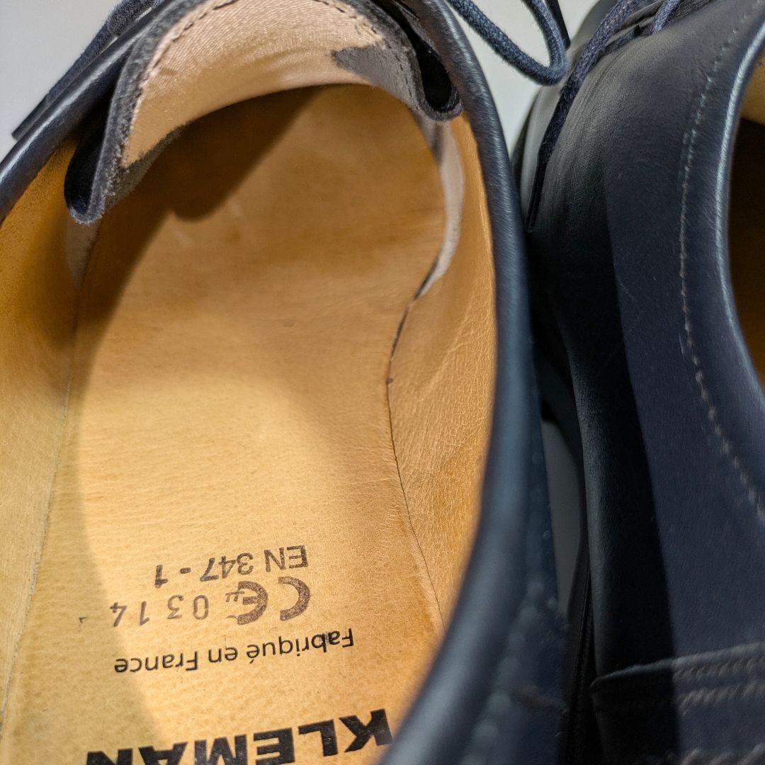 KLEMANクレマン41パドレ26㎝チロリアンシューズ ネイビー