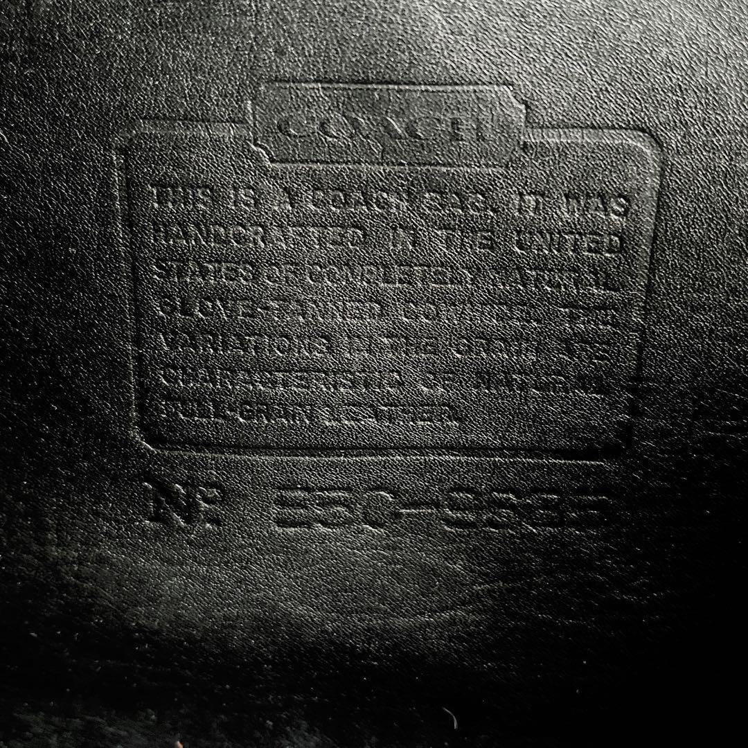 オールドコーチ USA製 ショルダーバッグ ターンロック 黒ブラック