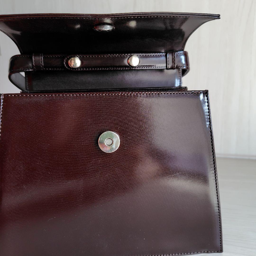 GIVENCHYレザーハンドバッグ(ダークブラウン)