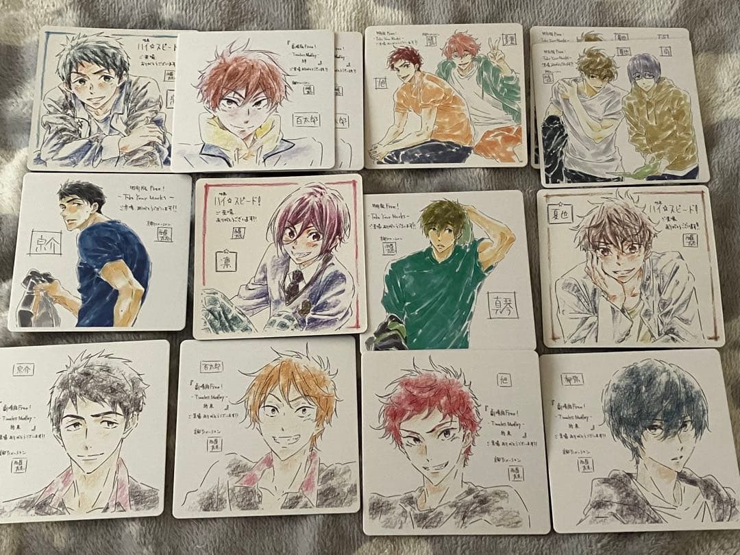 Free! クリアファイル 46枚 入場特典色紙14枚セット Free! クリア