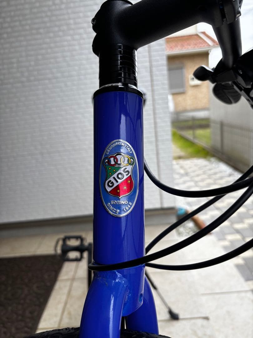 （美品）GIOS ミストラルディスクMISTRAL ジオスブルー　クロスバイク