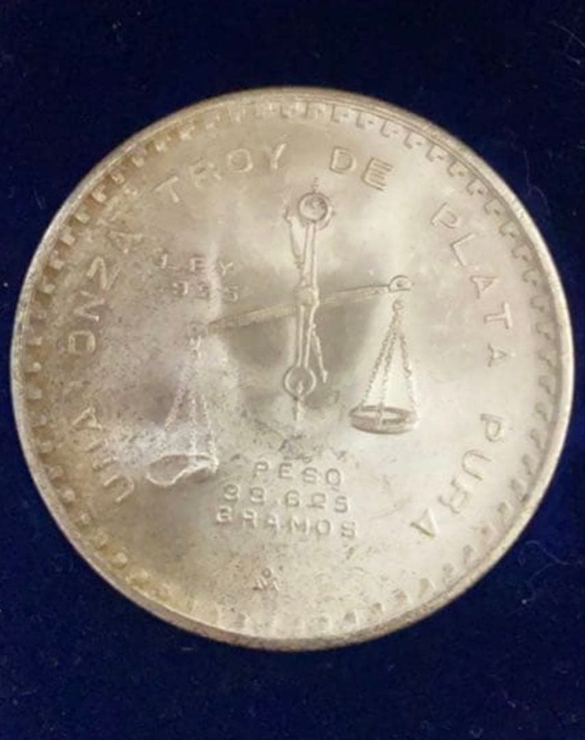 1980年 メキシコ銀貨 秤デザイン - メルカリ