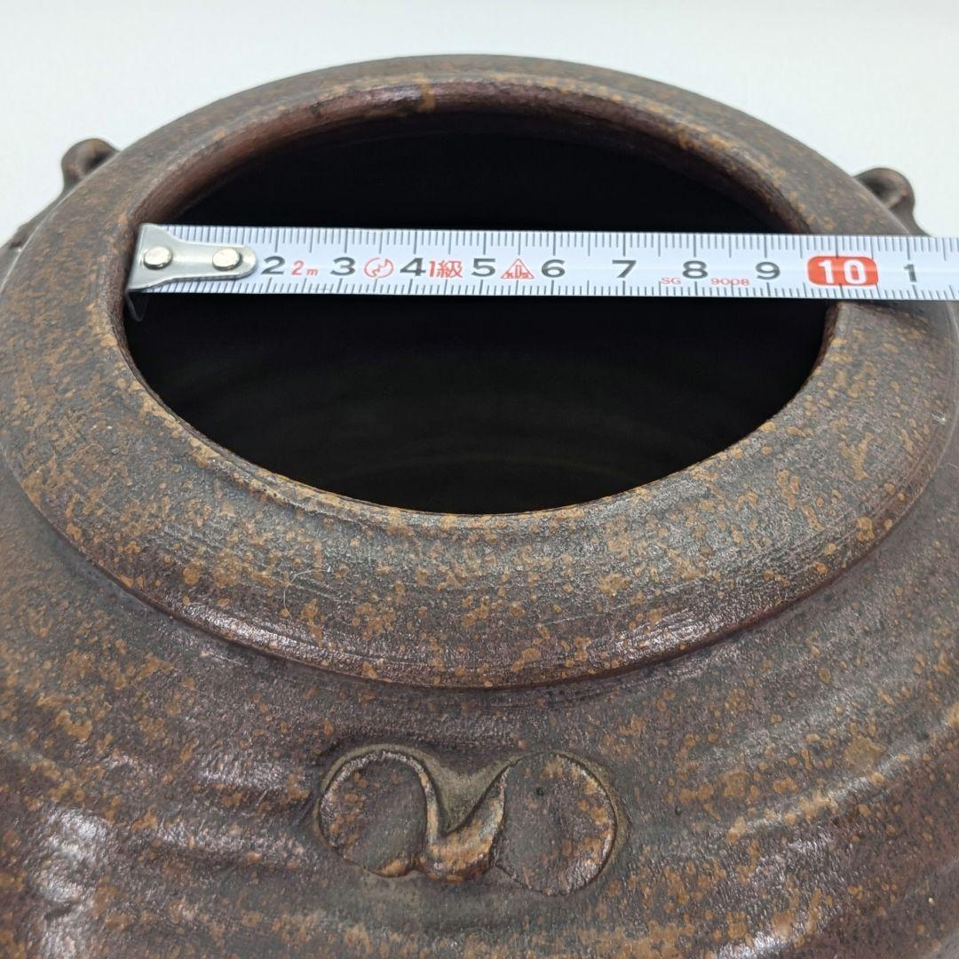 明治～昭和初期 備前焼 三耳壺 三耳壷 花瓶 花入 花器 フラワーベース