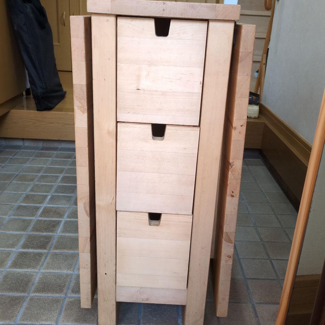 値下げ IKEA 木製ダイニングテーブル 伸長式折りたたみノールデン バタフライ