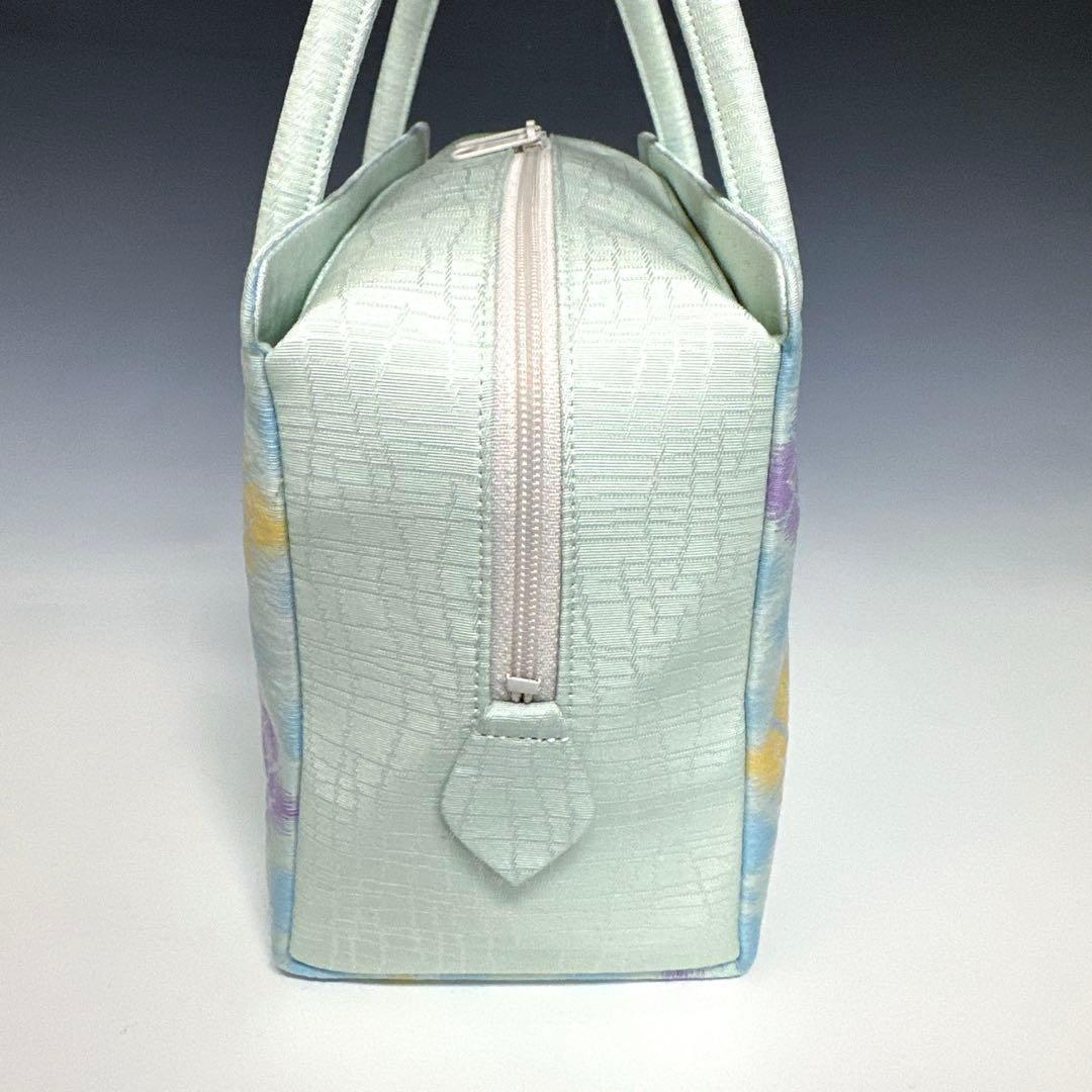 新品未使用 ！！特別セール！！京都 西陣 正絹 帯使用 利休バッグ　25033