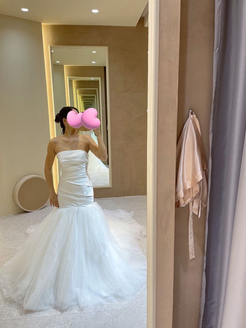 ウェディングドレス　結婚式　前撮り　マーメイドドレス　白