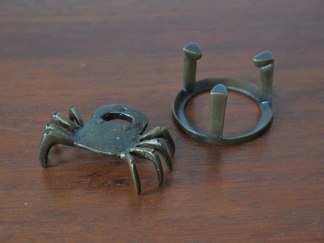 金谷浄雲作 唐銅 七種蓋置 銅製 金属工芸 茶道具 共箱