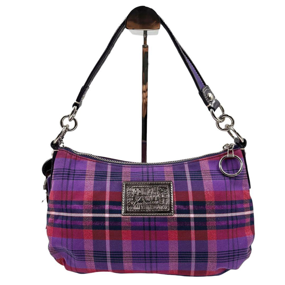 【極美品】00s y2k coach bag poppy purple 2way