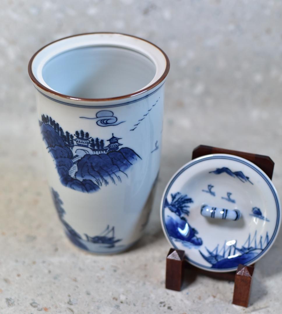 値下げ、平安祥堂作 山水文水指【極上品】 共箱/お茶道具 - メルカリ