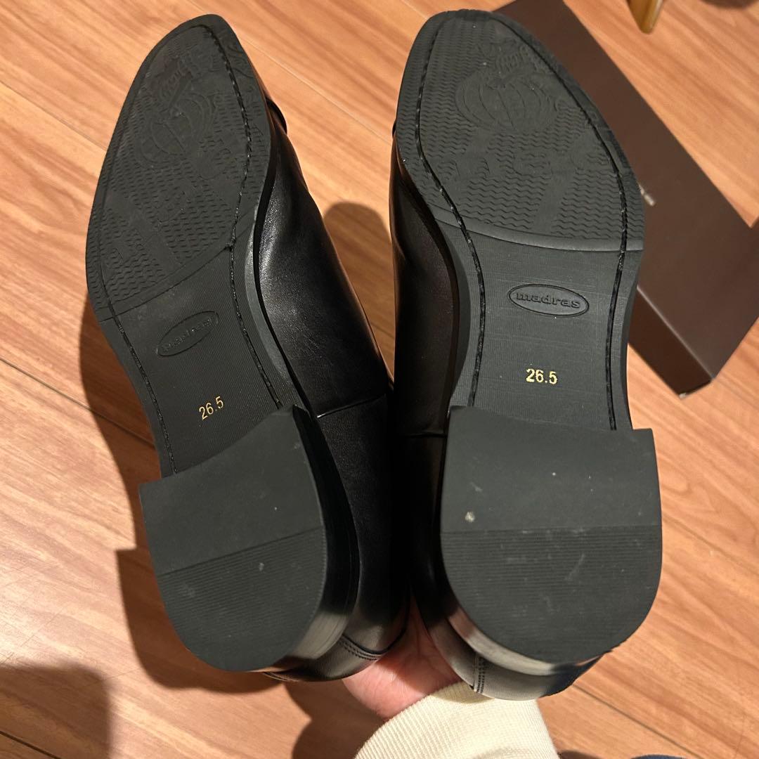 爽健美茶 madras内羽根ストレートチップドレスシューズ