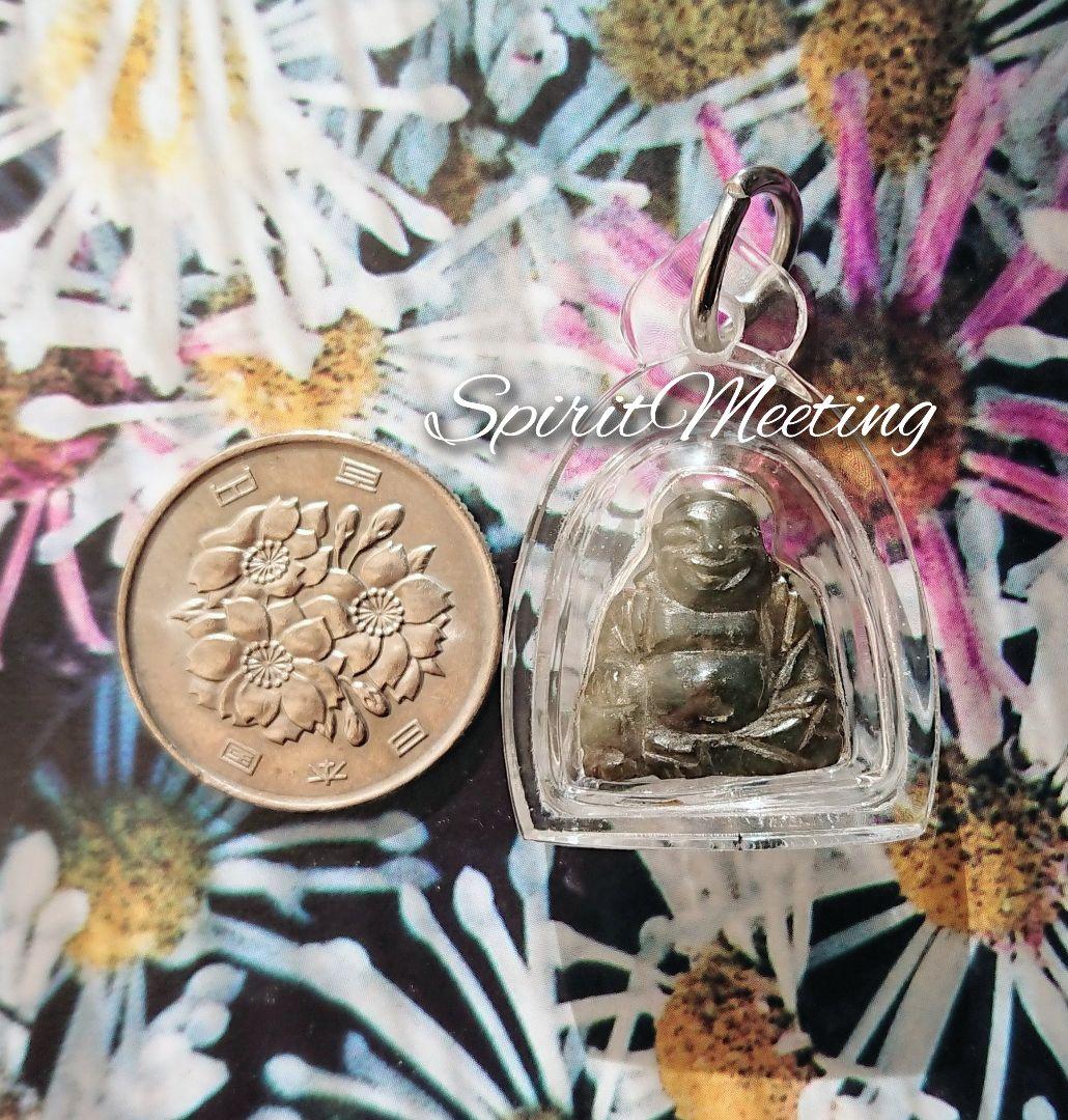 瞑想と翡翠の父 翡翠の仏陀お守り C プラクルアン 霊石 パワーストーン