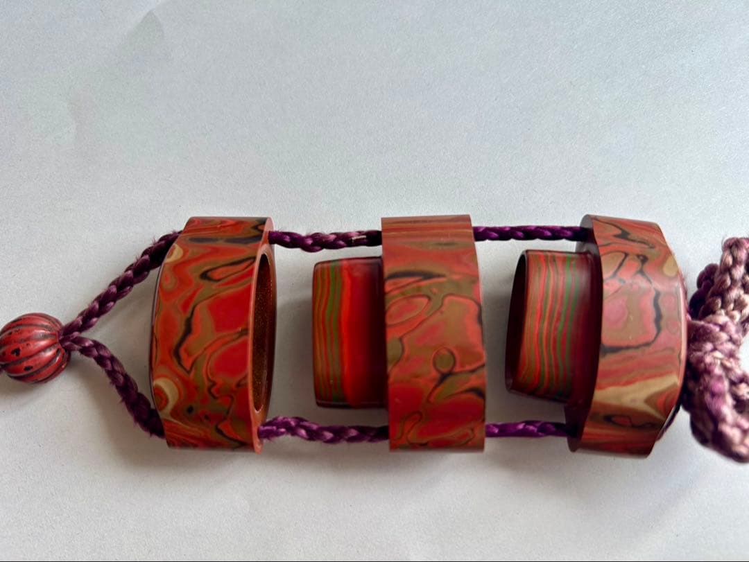 光悦在銘 堆漆印籠 堆朱 湯浅豊太郎