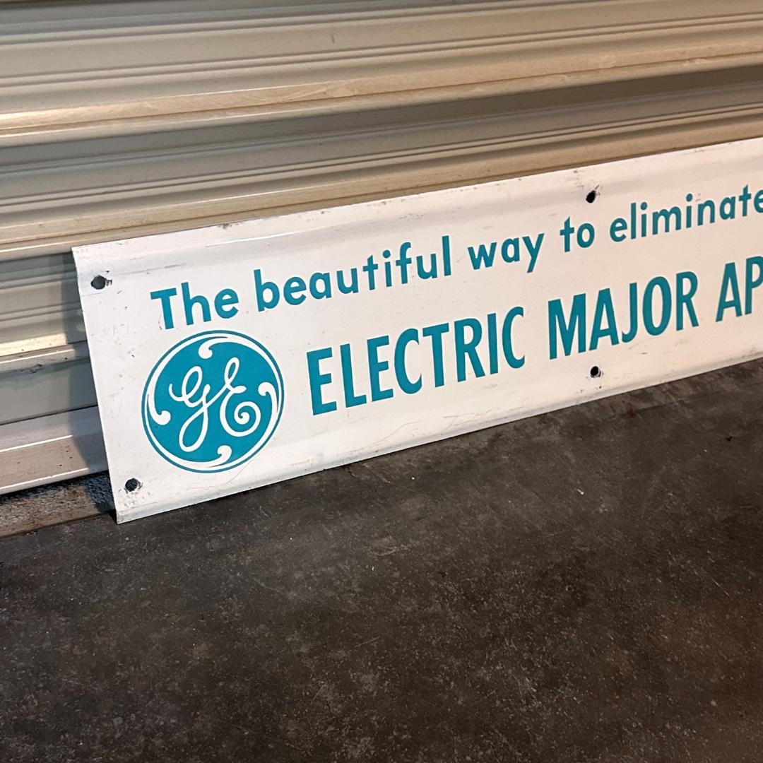 ヴィンテージ】GE（ゼネラル・エレクトリック）サインボード 看板