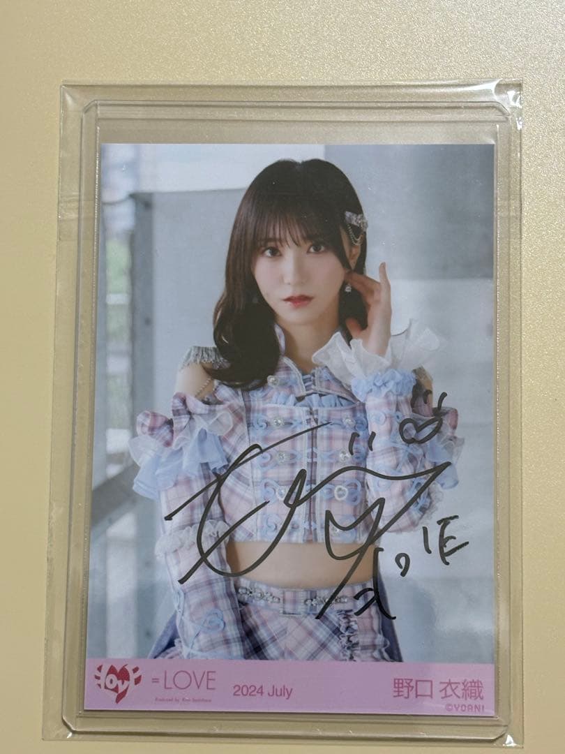 LOVE イコラブ 野口衣織 直筆 絶対アイドル辞めないで - メルカリ