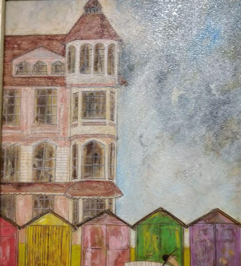 「美品」人気画家のアクリル絵画　サムトフト