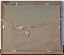 【真作】絵画　金野新一　油彩3号　街道風景　古い町並みの風景　Y191