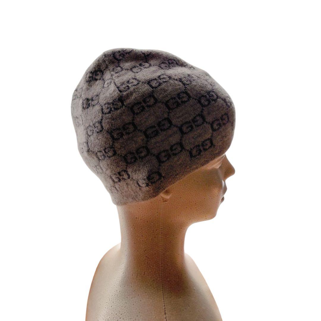 GUCCI GGロゴ ニット帽 グレー(頭の小さい人専用！)の通販はau PAY