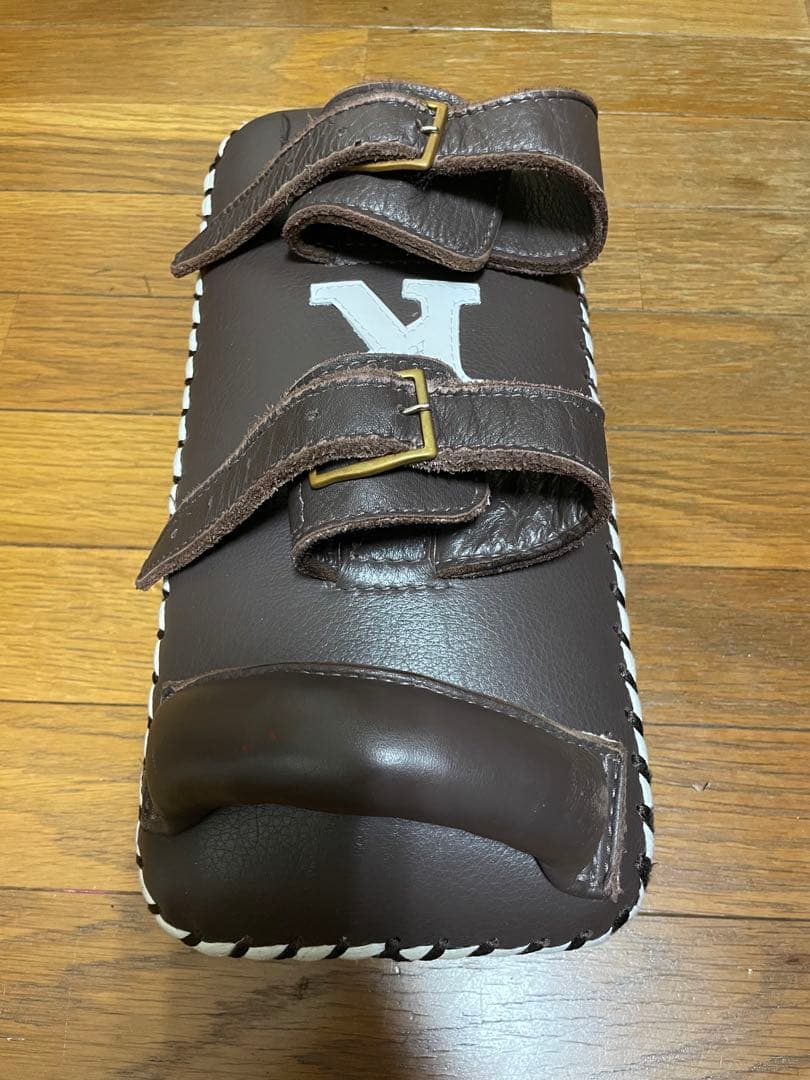 美品 K 本革製キックミット 大