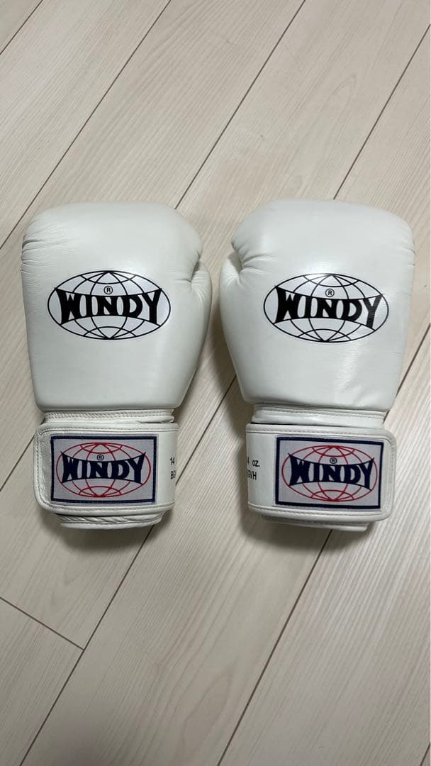 WINDY ボクシンググローブ 白 14oz 武道・格闘技