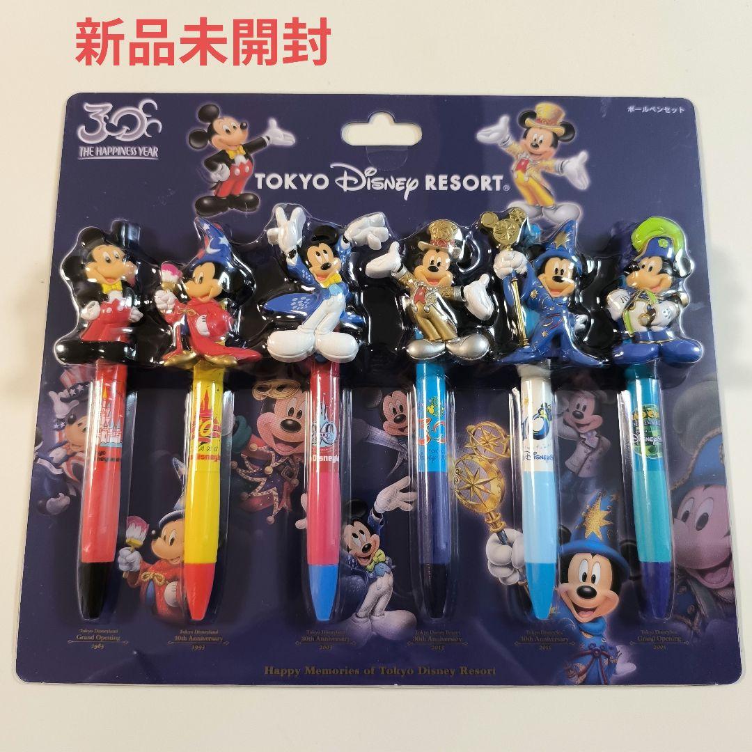 新品】東京ディズニーリゾート ボールペン 6本セット 30周年 限定 30th