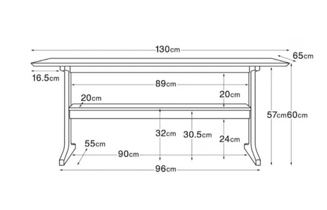 ■クー様■無印良品 リビングでもダイニングでもつかえる テーブル2 食卓机