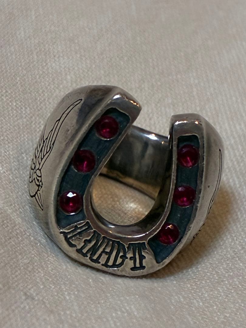 galcia×warp&woofホースシューリング　シルバー925