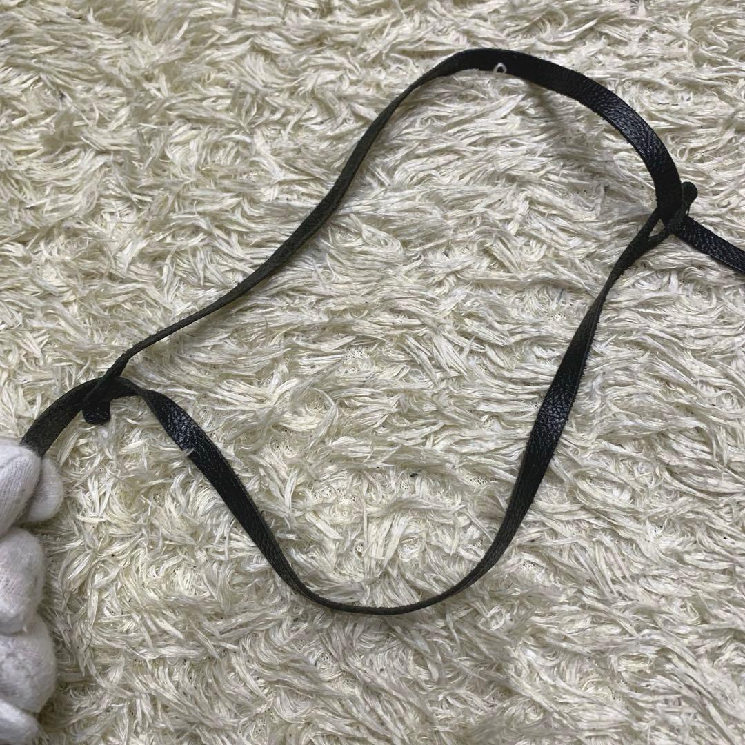 極美品✨イルビゾンテ ショルダーウォレット ブラック ロゴ レザー 革