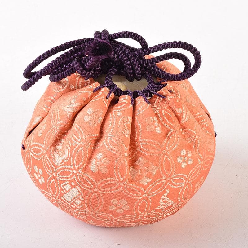 茶道具 京焼 笹田仁史造 大海茶入 宗薫緞子仕覆付 共箱 V