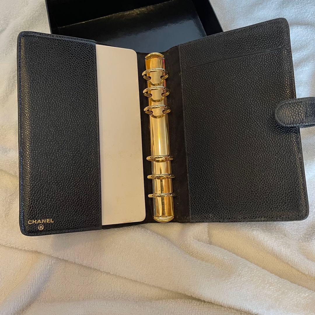 CHANEL ブラックレザー メモ帳カバー おまけ付き！