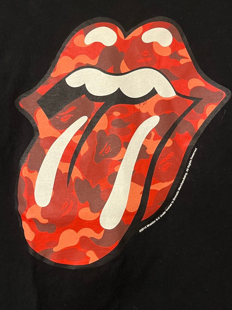 2012年製】bape ローリング・ストーンズ Tシャツ L 日本製