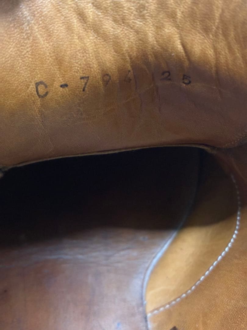 ショセ　モカ　ハントダービー　 Uチップ　25 ドレスシューズ ストレートチップ