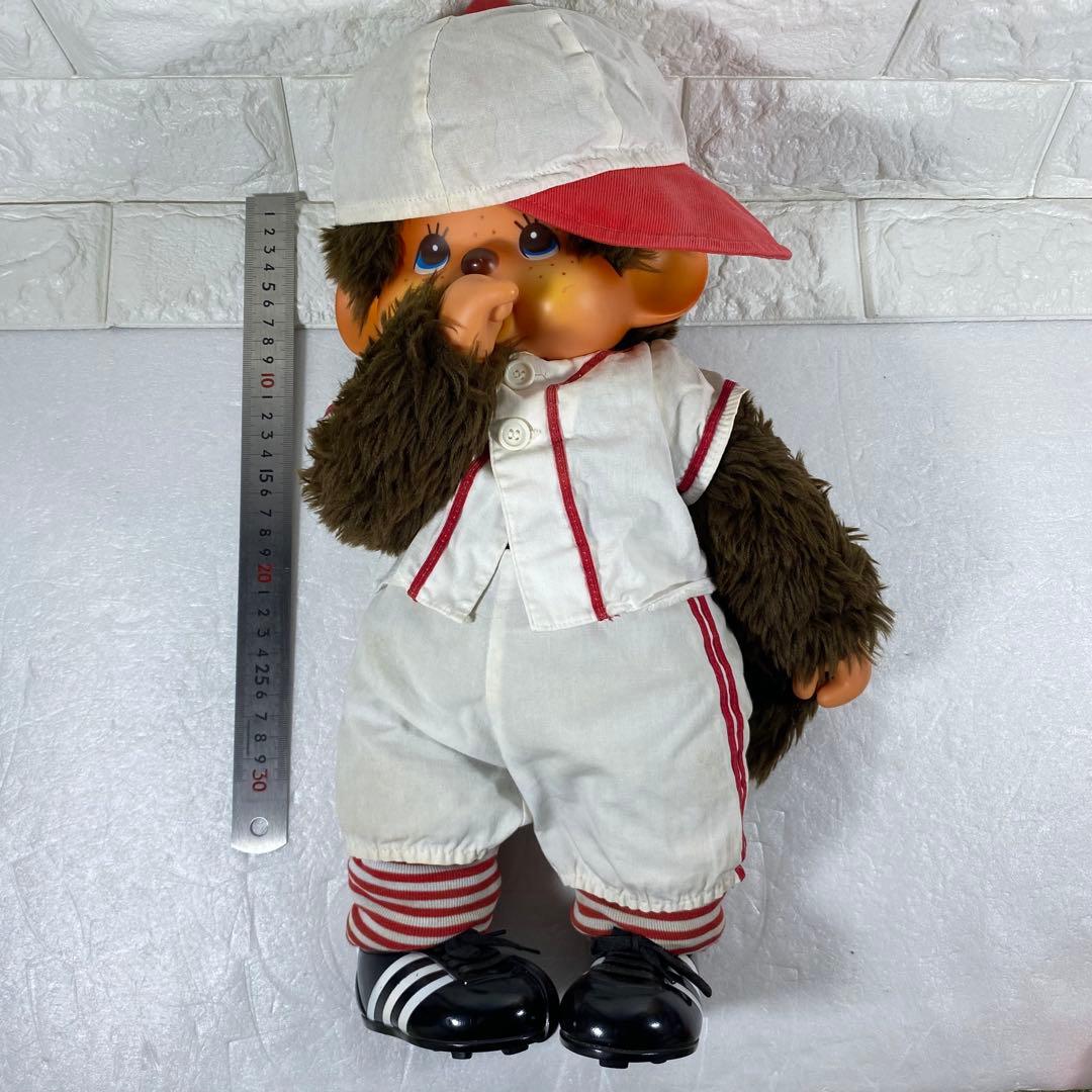 モンチッチS野球ユニフォーム旧ロゴセキグチぬいぐるみレトロで