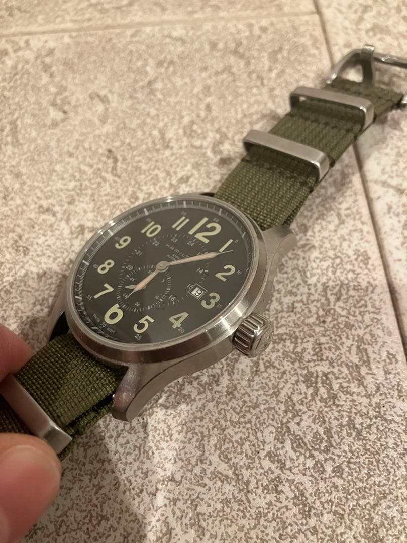 HAMILTON ハミルトン カーキオフィサー natoベルト　希少