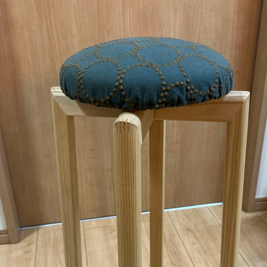 マッシュルームスツール　匠工芸　Lサイズ　ミナペルホネン　タンバリンカバー