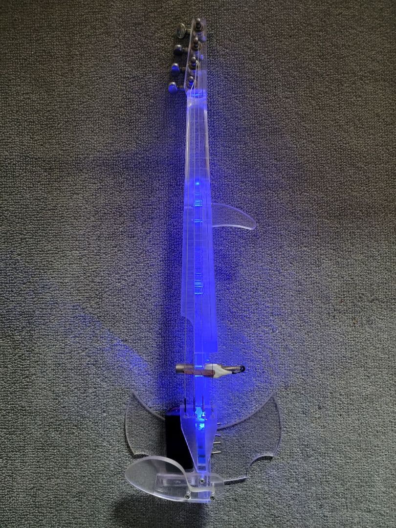 エレクトリックバイオリン 透明アクリル製 4弦