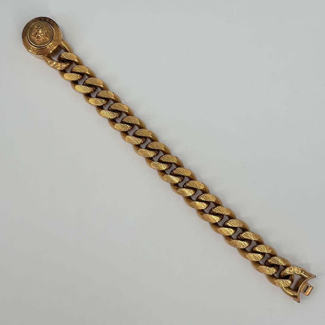 【最終底値】VERSACE ブレスレット メデューサ 喜平チェーン ゴールド