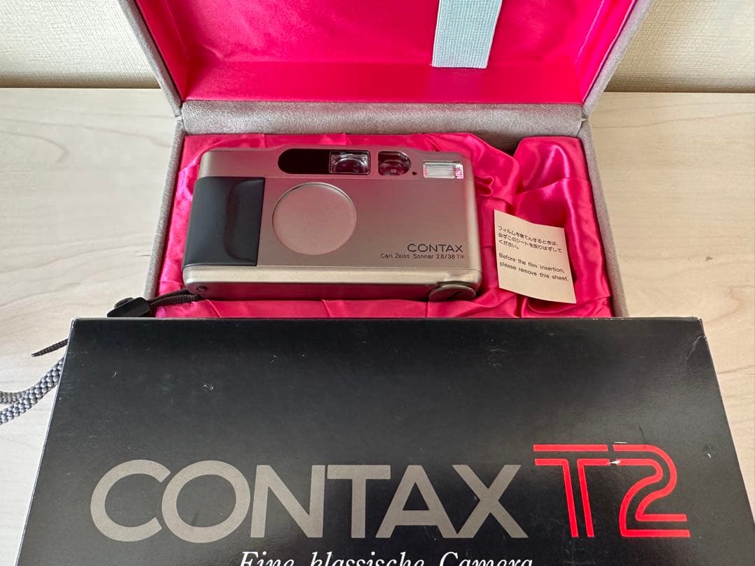 コンタックス CONTAX T2 チタンシルバー データバック付き