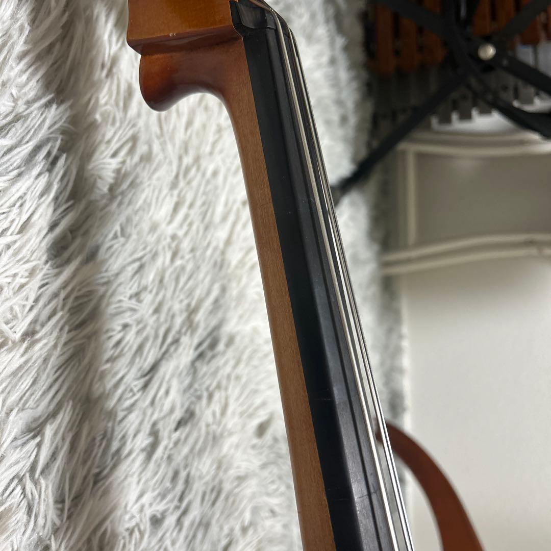 チェロと木製弓、ハードケース付き