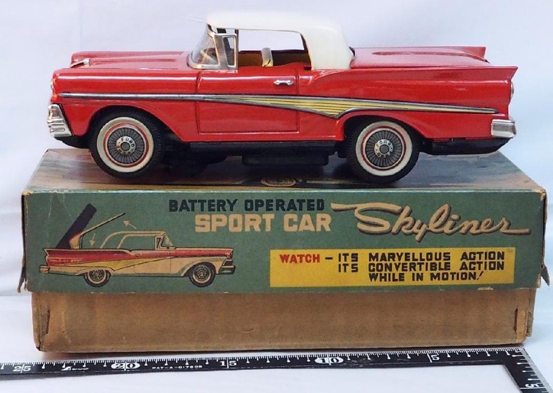 野村KOSUGEフェアレーン スカイライナー電動【動作不良】ブリキcar箱付