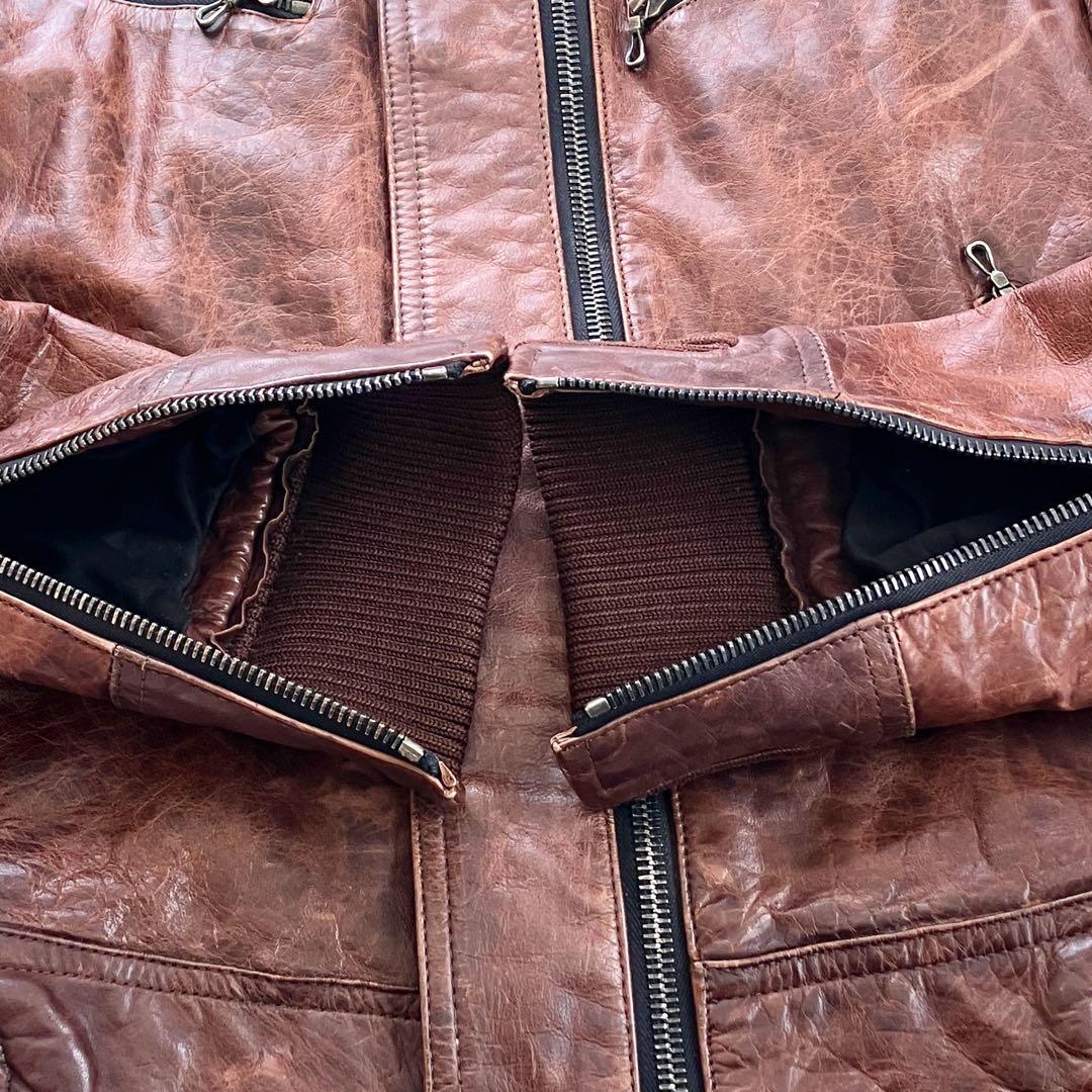 美品】赤西仁着用モデル SHELLAC 牛革 ライダースジャケット - メルカリ