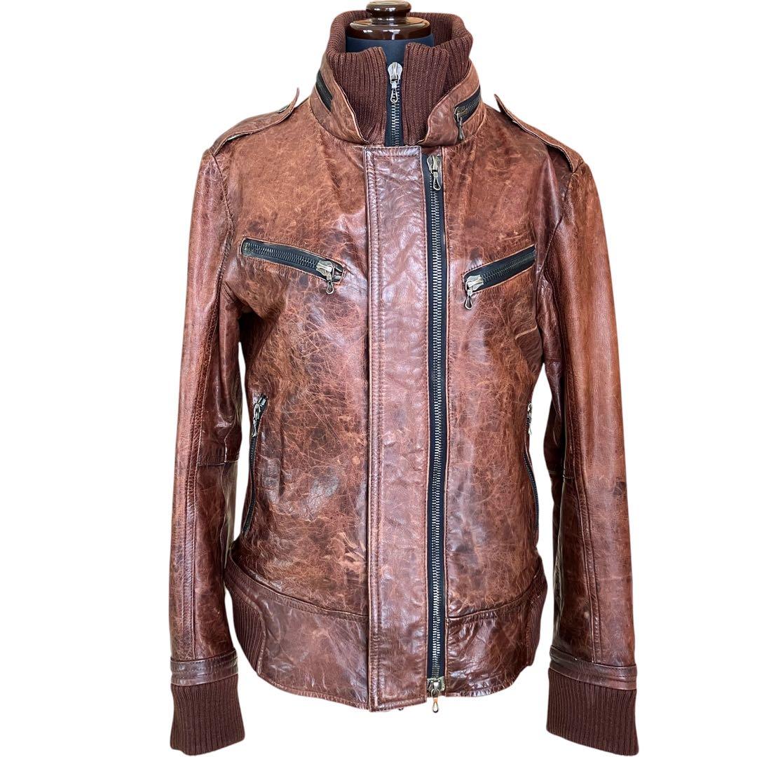 美品】赤西仁着用モデル SHELLAC 牛革 ライダースジャケット - メルカリ